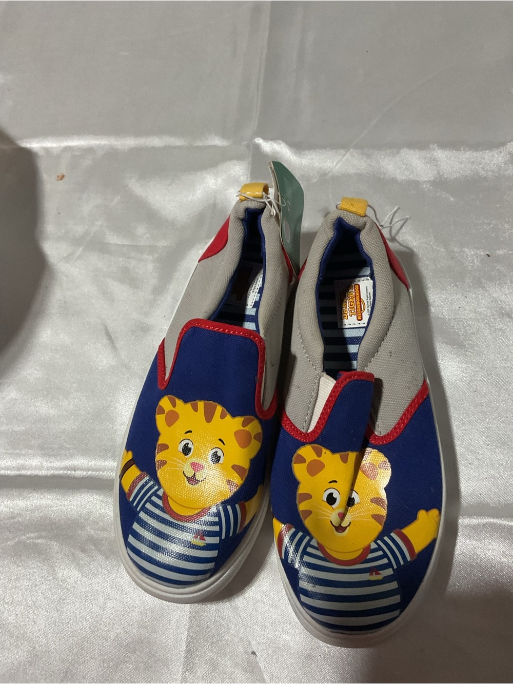 Kids Slip-On Shoes with Tiger Character - Blue/Gray